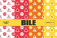 construction digital paper pattern