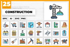 Construction Lineal Color Vector Icons pack Product Image 1