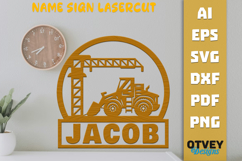 Construction Name Sign Lasercut Product Image 1