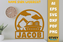 Construction Name Sign Lasercut BUNDLES Product Image 10