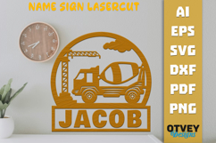Construction Name Sign Lasercut BUNDLES Product Image 13