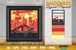 Construction Scene 3D Shadow Box Layered Papercut BUNDLES Product Image 3