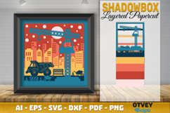 Construction Scene 3D Shadow Box Layered Papercut BUNDLES Product Image 4