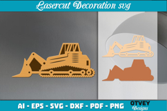 Construction Truck Lasercut Decoration SVG Product Image 1