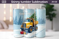 Christmas Truck Tumbler | I Dig Christmas Sublimation Product Image 1