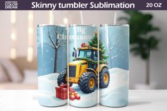 Christmas Tractor Tumbler | I Dig Christmas Sublimation Product Image 1
