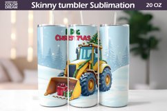 Christmas Tractor Tumbler | I Dig Christmas Sublimation Product Image 1