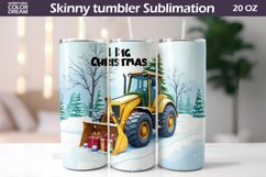 Christmas Tractor Tumbler | I Dig Christmas Sublimation Product Image 1