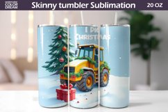 Christmas Tractor Tumbler | I Dig Christmas Sublimation Product Image 1