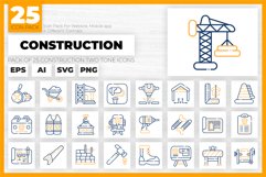 Construction Two Tone Vector Icons pack Product Image 1