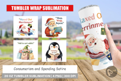 Tumbler Consumerism and Spending Satire Quotes Product Image 1