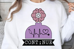 cont nue SVG, Mental Health SVG Product Image 1