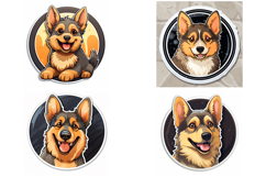 16 German Shepherd Logo Clipart Collection Product Image 2