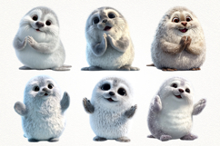 Happy Seal 28 PNG Clipart Bundle 4K UHD Transparent BG Product Image 2