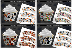 Printable Funny Halloween Cupcake Wrapper Bundle Product Image 4