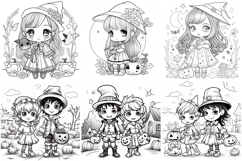 70 Halloween Color Pages Coloring Book JPG Spooky House Kid Product Image 2