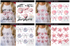 Summer Funny Quotes T Shirt Bundle|Coquette Pearl Bow Product Image 5