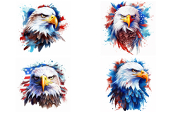 20 American Eagle Patriotic Flag Logo Illustration JPG Product Image 2