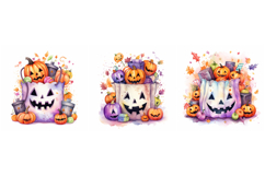 20 Halloween Trick or Treat Bags Sweets Illustrations JPG Product Image 8