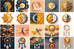 Colorful Magic and Celestial |Felted|Mouse Pad Bundle Product Image 2