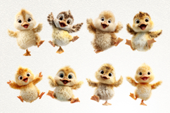 Funky Duckling 28 PNG Clipart Bundle 4K UHD Transparent BG Product Image 2