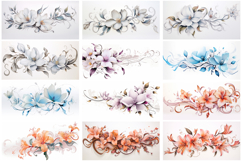 50 Floral Wedding Flower Background Illustration Design Product Image 2
