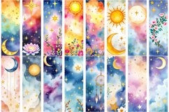 Mystic Tarot Design| Celestial Printable Bookmark Bundle Product Image 9