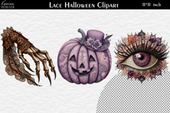 Gothic Lace Halloween Elements | Creepy Cute Clipart Bundle Product Image 3