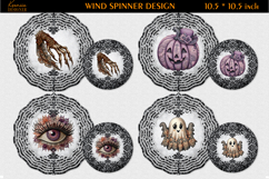 Halloween Lace Vintage Wind Spinner Sublimation Bundle Product Image 2