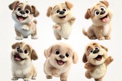 Cute Puppy 28 PNG Clipart Bundle 4K UHD Design Bundles Product Image 2