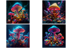 16 Magic Mushroom Toadstool Psychedelic Hippy JPG Collection Product Image 2