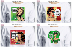 Pop Art Sublimation Design|Positive Quotes T Shirt BUNDLE Product Image 2