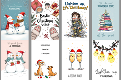 Funny Christmas Quotes|Printable Greeting Card Bundle Product Image 3