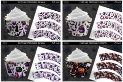 Printable Funny Halloween Cupcake Wrapper Bundle Product Image 5