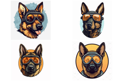 16 German Shepherd Logo Clipart Collection Product Image 3