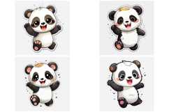 36 Panda Kawaii Sticker Idea Cute Logo Illustration Design Product Image 3