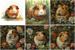 18 Guinea Pig Rodent Illustrations JPG Collection Product Image 4