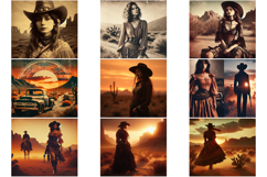 Western|Vintage Cowgirl|Free Spirit Woman|Tumbler Bundle Product Image 4
