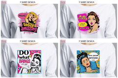 Pop Art Sublimation Design|Positive Quotes T Shirt BUNDLE Product Image 3