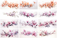 50 Floral Wedding Flower Background Illustration Design Product Image 3