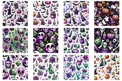 Funny Spooky Halloween Square Coaster Design Bundle Product Image 4