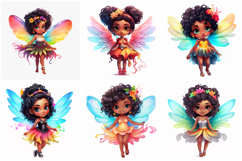 20 Rainbow Fairy Fairies Girls Illustrations Sticker JPG Product Image 3