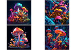 16 Magic Mushroom Toadstool Psychedelic Hippy JPG Collection Product Image 3