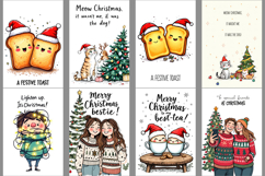 Funny Christmas Quotes|Printable Greeting Card Bundle Product Image 4