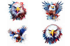 20 American Eagle Patriotic Flag Logo Illustration JPG Product Image 3