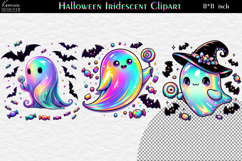 Neon Halloween Clipart | Cute Funny Characters|Mummy |Ghost Product Image 1