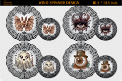 Halloween Lace Vintage Wind Spinner Sublimation Bundle Product Image 3