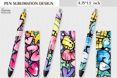 Graffiti Design |Watercolor Kids Pen Wraps Product Image 1