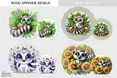 Funny Cartoon Lemur | Kids Wind Spinner Design Product Image 1