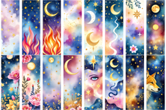 Mystic Tarot Design| Celestial Printable Bookmark Bundle Product Image 4